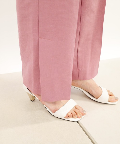 DouDou（ドゥドゥ）の「サイドスリットパンツ2（その他パンツ・レディース・ピンク/ベージュ/グリーン・36/38）」の7枚目の写真