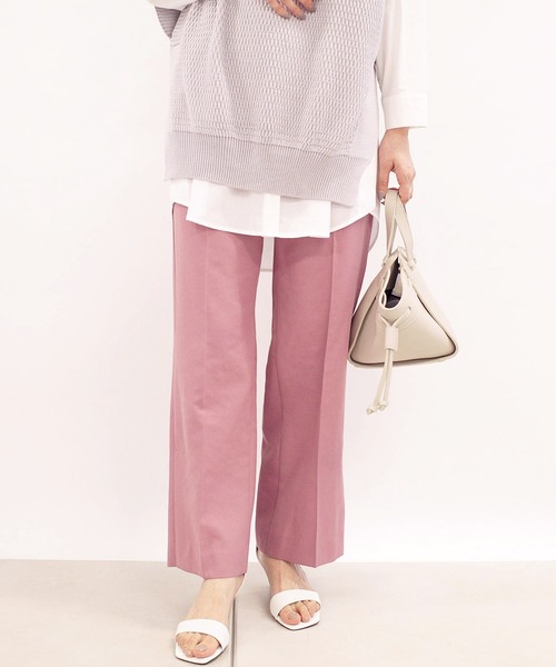 DouDou（ドゥドゥ）の「サイドスリットパンツ2（その他パンツ・レディース・ピンク/ベージュ/グリーン・36/38）」の22枚目の写真