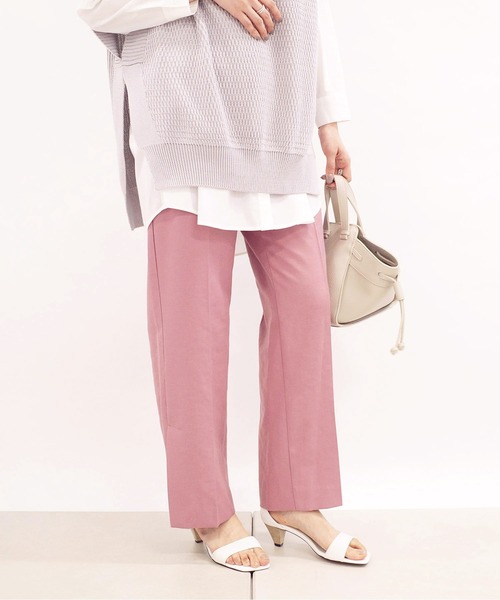 DouDou（ドゥドゥ）の「サイドスリットパンツ2（その他パンツ・レディース・ピンク/ベージュ/グリーン・36/38）」の21枚目の写真