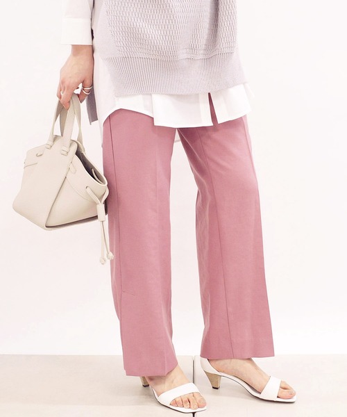 DouDou（ドゥドゥ）の「サイドスリットパンツ2（その他パンツ・レディース・ピンク/ベージュ/グリーン・36/38）」の20枚目の写真