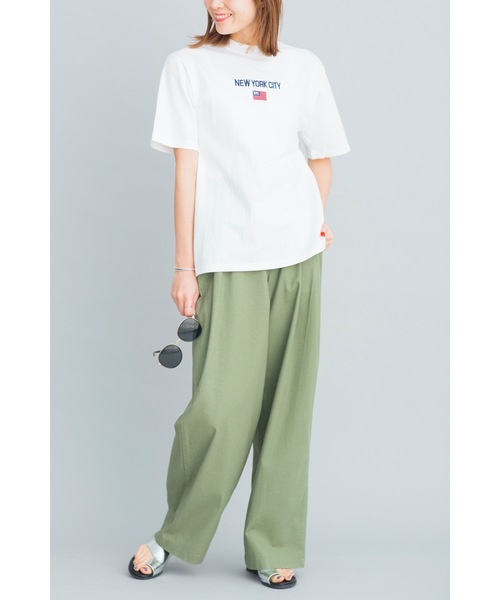 prose verse(プロズヴェール)の「《WEB限定》NYC刺繍ロゴTシャツ(Tシャツ/カットソー・レディース・ブラック/ホワイト・フリ-)」の3枚目の写真