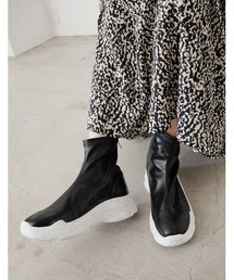 Re:EDIT | [2020A/W PRE ORDER]厚底スニーカーライクショートブーツ(ブーツ)