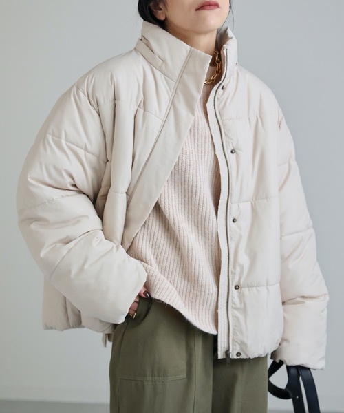 極美品⭐︎ ワンダフルワールド ピコフリル ブルゾン ジャケット フード付き ハイダウェイニコル HIDEAWAYS NICOLE フードプリント中綿