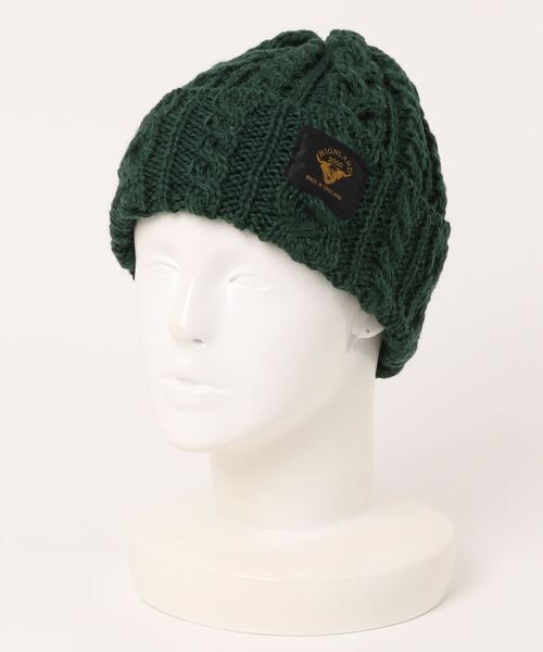 HIGHLAND 2000(ハイランドトゥーサウザンド)の「HIGHLAND 2000 ブリティッシュウール100% ニット帽 ボブキャップ(ニットキャップ/ビーニー・メンズ・グレー/ミント/ダークオレンジ/オフホワイト/ブラック×ホワイト/パープル/ブルー/グレイッシュブルー/オリーブ/ホワイト系その他/ブラウン/グリーン/アクア/インディゴブルー/グレイッシュベージュ/ピンク/キャメル/イエロー/ライトピンク/ブラック/黄緑系/ダークグリーン・FREE)」の8枚目の写真