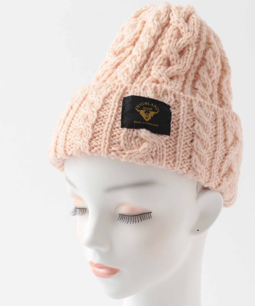 HIGHLAND2000新入荷ブリティッシュウール100％ニット帽ボブキャップ