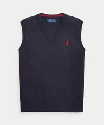 POLO RALPH LAUREN CHILDRENSWEAR（ポロ ラルフ ローレン チルドレンズウェア）の「コットン Vネック セーター ベスト（ベスト・キッズ）」