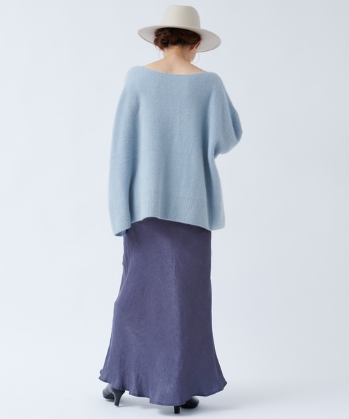 DouDou（ドゥドゥ）の「フォックスウールチュニック（ニット/セーター・レディース・グレイッシュベージュ/サックスブルー/レモンイエロー・FREE）」の15枚目の写真