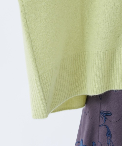 DouDou（ドゥドゥ）の「フォックスウールチュニック（ニット/セーター・レディース・グレイッシュベージュ/サックスブルー/レモンイエロー・FREE）」の19枚目の写真