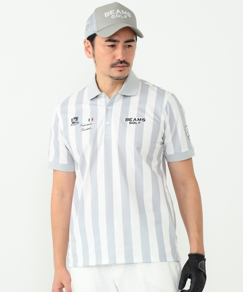 BEAMSGOLF PURPLE LABEL タラッティ ストライプ ポロシャツ BEAMS GOLF（ビームスゴルフ）の「BEAMS GOLF PURPLE LABEL