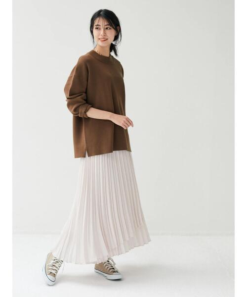 CRAFT STANDARD BOUTIQUE(クラフトスタンダードブティック)の「ショルダーボタンニットプルオーバー●*(ニット/セーター・レディース・ネイビー/アイボリー/モカ/グレー系その他4/ブルー系その他2/イエロー系その他2・M/L)」の16枚目の写真
