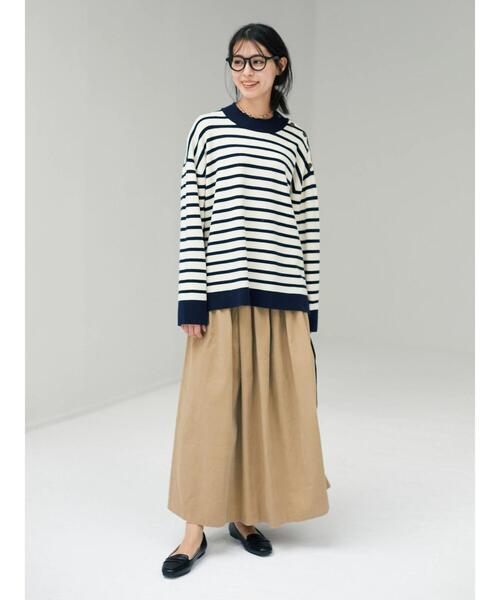 CRAFT STANDARD BOUTIQUE(クラフトスタンダードブティック)の「ショルダーボタンニットプルオーバー●*(ニット/セーター・レディース・ネイビー/アイボリー/モカ/グレー系その他4/ブルー系その他2/イエロー系その他2・M/L)」の20枚目の写真