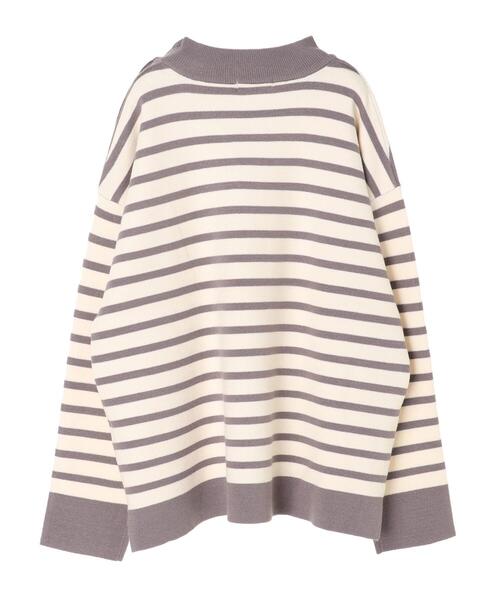 CRAFT STANDARD BOUTIQUE(クラフトスタンダードブティック)の「ショルダーボタンニットプルオーバー●*(ニット/セーター・レディース・ネイビー/アイボリー/モカ/グレー系その他4/ブルー系その他2/イエロー系その他2・M/L)」の3枚目の写真