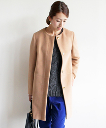 BEAUTY&YOUTH UNITED ARROWS | BYTF ∵ウールアンゴラノーカラーコート(その他アウター)