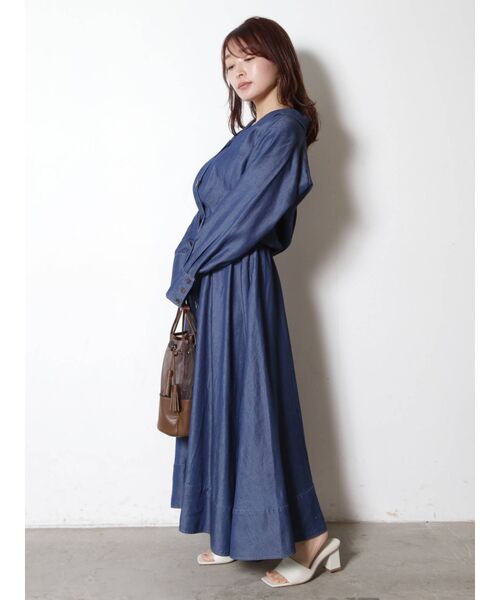 COTORICA（コトリカ）の「テンセルデニムオープンカラーフレア
