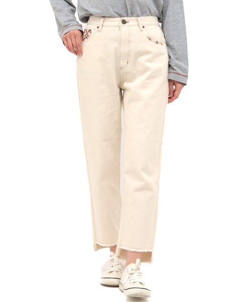 チチカカ(チチカカ)の「ヴィンテージパッチデニムパンツ(デニムパンツ・レディース・ホワイト/インディゴブルー・SMALL/MEDIUM/LARGE)」の12枚目の写真