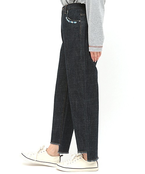 チチカカ(チチカカ)の「ヴィンテージパッチデニムパンツ(デニムパンツ・レディース・ホワイト/インディゴブルー・SMALL/MEDIUM/LARGE)」の16枚目の写真