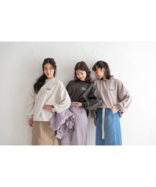 Mysa&Liina(ミーサリーナ)の「ボーイズプリントプルオーバー(Tシャツ/カットソー・レディース・チャコールグレー/グレイッシュベージュ/キナリ・M)」の12枚目の写真