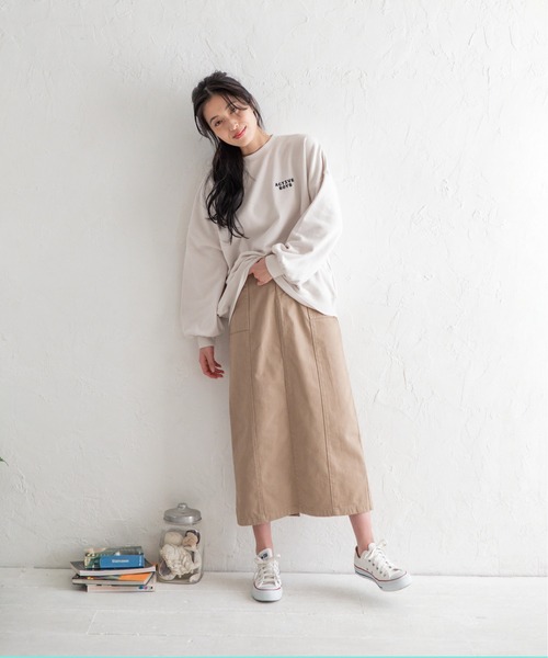 Mysa&Liina(ミーサリーナ)の「ボーイズプリントプルオーバー(Tシャツ/カットソー・レディース・チャコールグレー/グレイッシュベージュ/キナリ・M)」の15枚目の写真