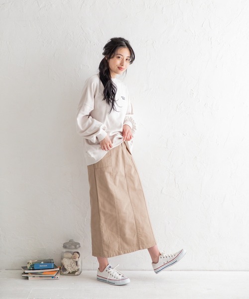 Mysa&Liina(ミーサリーナ)の「ボーイズプリントプルオーバー(Tシャツ/カットソー・レディース・チャコールグレー/グレイッシュベージュ/キナリ・M)」の16枚目の写真