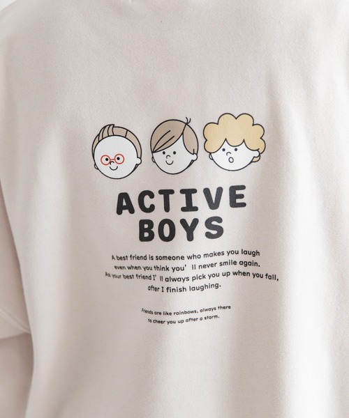 Mysa&Liina(ミーサリーナ)の「ボーイズプリントプルオーバー(Tシャツ/カットソー・レディース・チャコールグレー/グレイッシュベージュ/キナリ・M)」の19枚目の写真