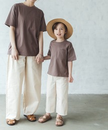 pairmanon | 【プレミアムコットン100%】ビッグシルエットポケット付き半袖カットソー(Tシャツ/カットソー)