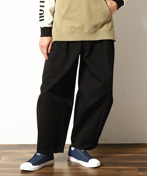 Purple&Yellow（パープルアンドイエロー）の「ワイド　テーパードパンツ（その他パンツ・メンズ・ブラック/ベージュ・SMALL/MEDIUM/LARGE/X-SMALL）」の22枚目の写真