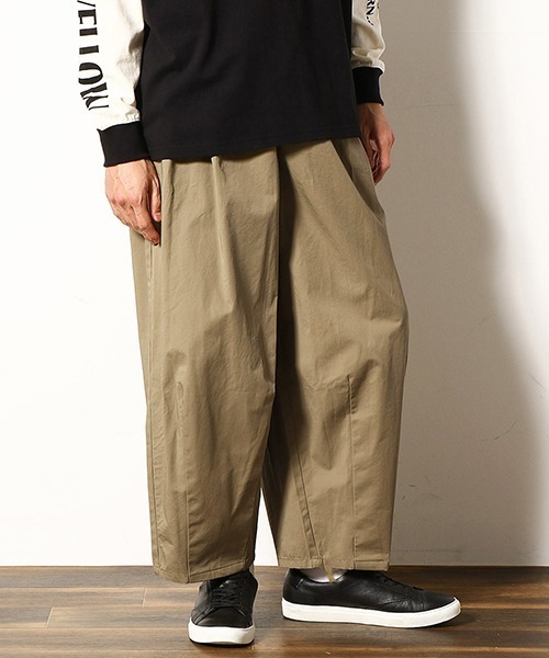 Purple&Yellow（パープルアンドイエロー）の「ワイド　テーパードパンツ（その他パンツ・メンズ・ブラック/ベージュ・SMALL/MEDIUM/LARGE/X-SMALL）」の21枚目の写真