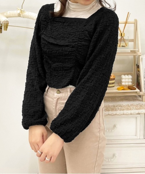 apres jour（アプレジュール）の「クシュクシュトップス＋タートルセット【ZOZOTOWN限定アイテム】（Tシャツ/カットソー・レディース・モカ/ラベンダー/ブラック・フリー/X-LARGE）」の22枚目の写真