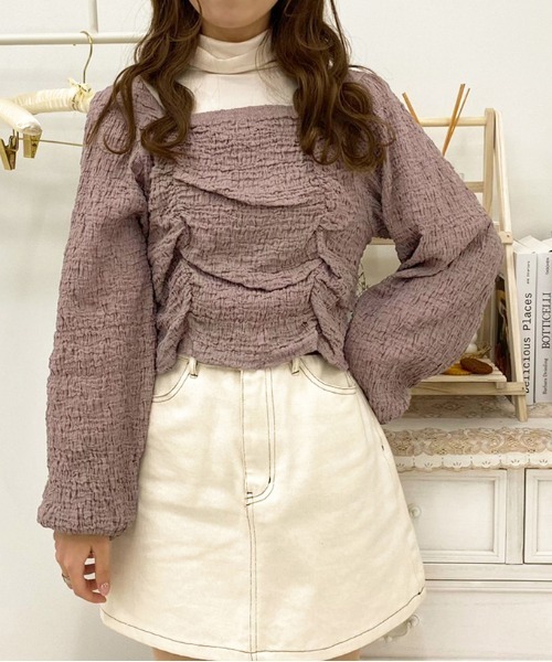 apres jour（アプレジュール）の「クシュクシュトップス＋タートルセット【ZOZOTOWN限定アイテム】（Tシャツ/カットソー・レディース・モカ/ラベンダー/ブラック・フリー/X-LARGE）」の6枚目の写真