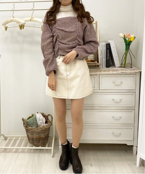 apres jour（アプレジュール）の「クシュクシュトップス＋タートルセット【ZOZOTOWN限定アイテム】（Tシャツ/カットソー・レディース・モカ/ラベンダー/ブラック・フリー/X-LARGE）」の20枚目の写真