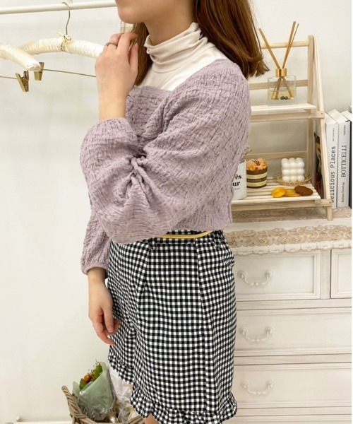 apres jour（アプレジュール）の「クシュクシュトップス＋タートルセット【ZOZOTOWN限定アイテム】（Tシャツ/カットソー・レディース・モカ/ラベンダー/ブラック・フリー/X-LARGE）」の5枚目の写真