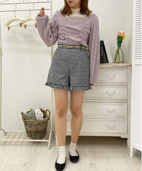 apres jour（アプレジュール）の「クシュクシュトップス＋タートルセット【ZOZOTOWN限定アイテム】（Tシャツ/カットソー・レディース・モカ/ラベンダー/ブラック・フリー/X-LARGE）」の13枚目の写真