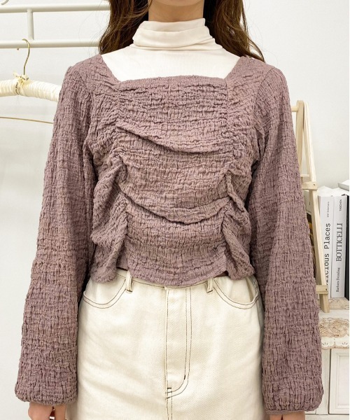apres jour（アプレジュール）の「クシュクシュトップス＋タートルセット【ZOZOTOWN限定アイテム】（Tシャツ/カットソー・レディース・モカ/ラベンダー/ブラック・フリー/X-LARGE）」の21枚目の写真