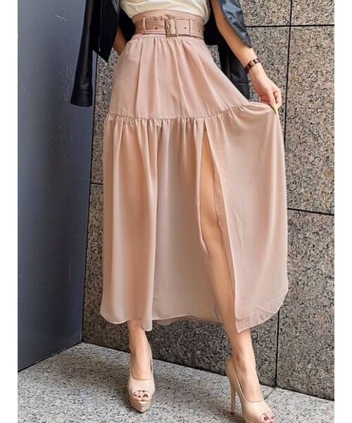 RESEXXY(リゼクシー)の「シアーレイヤードスカート(スカート・レディース・ホワイト/ブラック/モカ・FREE)」の3枚目の写真