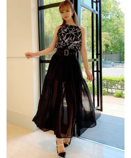 RESEXXY(リゼクシー)の「シアーレイヤードスカート(スカート・レディース・ホワイト/ブラック/モカ・FREE)」の5枚目の写真