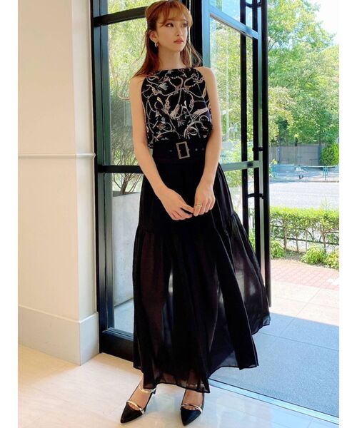 RESEXXY(リゼクシー)の「シアーレイヤードスカート(スカート・レディース・ホワイト/ブラック/モカ・FREE)」の6枚目の写真