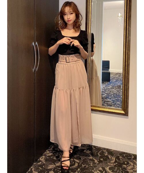 RESEXXY(リゼクシー)の「シアーレイヤードスカート(スカート・レディース・ホワイト/ブラック/モカ・FREE)」の17枚目の写真