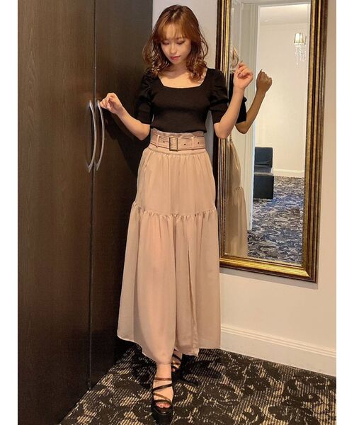 RESEXXY(リゼクシー)の「シアーレイヤードスカート(スカート・レディース・ホワイト/ブラック/モカ・FREE)」の18枚目の写真