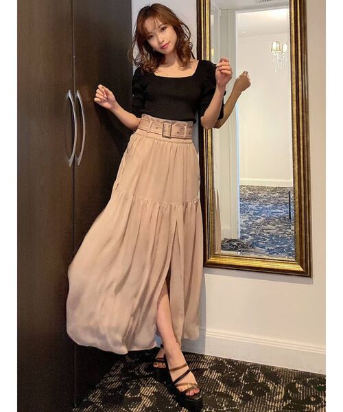 RESEXXY(リゼクシー)の「シアーレイヤードスカート(スカート・レディース・ホワイト/ブラック/モカ・FREE)」の19枚目の写真