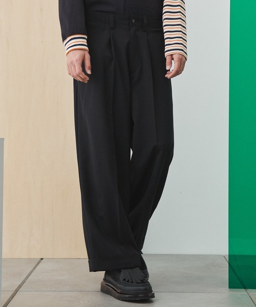 新品未使用 UNITED TOKYO サマーウールパンツ ライトグレー UNITED