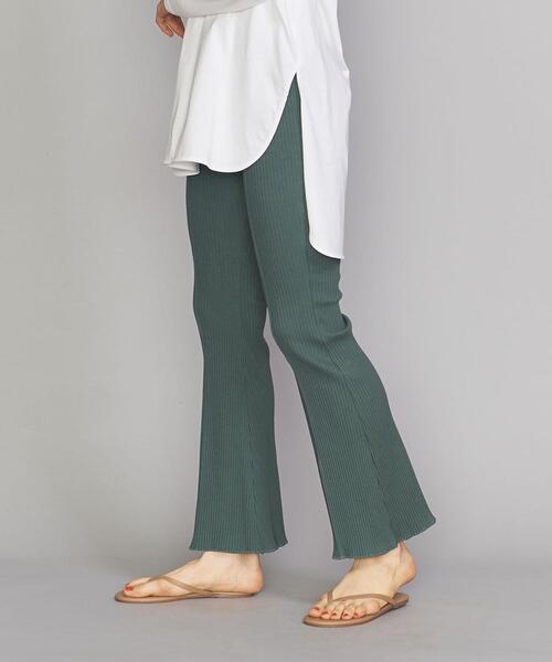 Lepidos(レピドス)の「<Lepidos>∴フレアーリブパンツ ◆(その他パンツ・レディース・ブラック/オリーブ/ナチュラル・FREE)」の3枚目の写真