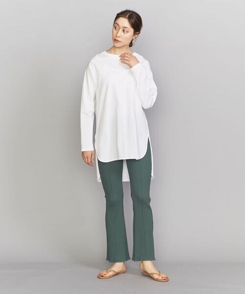 Lepidos(レピドス)の「<Lepidos>∴フレアーリブパンツ ◆(その他パンツ・レディース・ブラック/オリーブ/ナチュラル・FREE)」の10枚目の写真