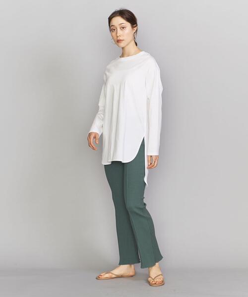 Lepidos(レピドス)の「<Lepidos>∴フレアーリブパンツ ◆(その他パンツ・レディース・ブラック/オリーブ/ナチュラル・FREE)」の18枚目の写真