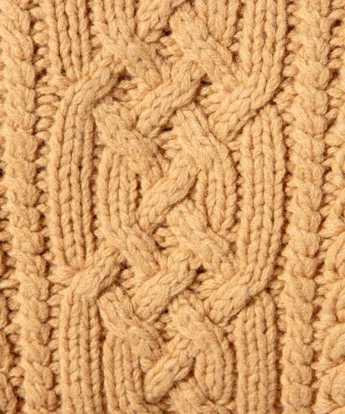 Another Edition（アナザーエディション）の「ケーブルプルオーバー/ AE HAND CABLE PO◆（ニット/セーター・レディース・オフホワイト/ブラウン/オレンジ/ネイビー・フリー）」の16枚目の写真