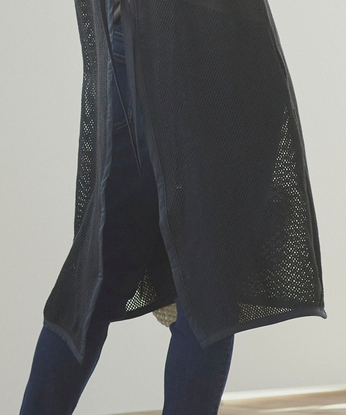 LIPSTAR（リップスター）の「メッシュ編みワンピース（ワンピース・レディース・オフホワイト/ブラック・M）」の11枚目の写真