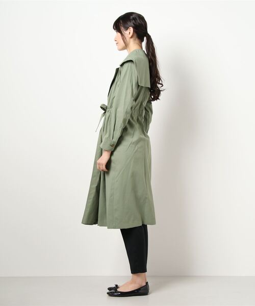 Abahouse Devinette（ドゥヴィネット）の「【Mylanka】ナイロンツイルトレンチコート（トレンチコート・レディース・カーキ・フリー）」の4枚目の写真