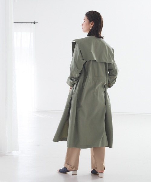 Abahouse Devinette（ドゥヴィネット）の「【Mylanka】ナイロンツイルトレンチコート（トレンチコート・レディース・カーキ・フリー）」の13枚目の写真