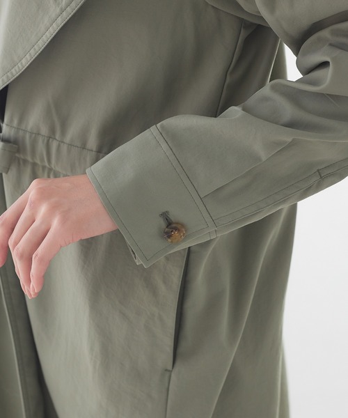 Abahouse Devinette（ドゥヴィネット）の「【Mylanka】ナイロンツイルトレンチコート（トレンチコート・レディース・カーキ・フリー）」の8枚目の写真