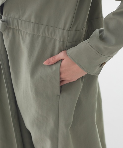 Abahouse Devinette（ドゥヴィネット）の「【Mylanka】ナイロンツイルトレンチコート（トレンチコート・レディース・カーキ・フリー）」の7枚目の写真