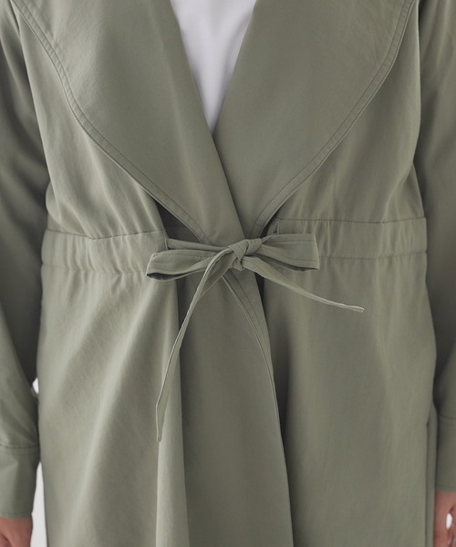 Abahouse Devinette（ドゥヴィネット）の「【Mylanka】ナイロンツイルトレンチコート（トレンチコート・レディース・カーキ・フリー）」の6枚目の写真